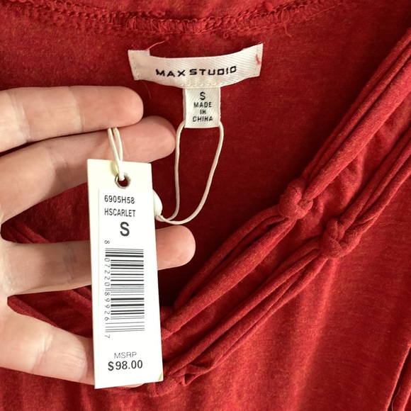 Bohemian Like Red Flowy Max Studio Dress - Picture 2 of 5